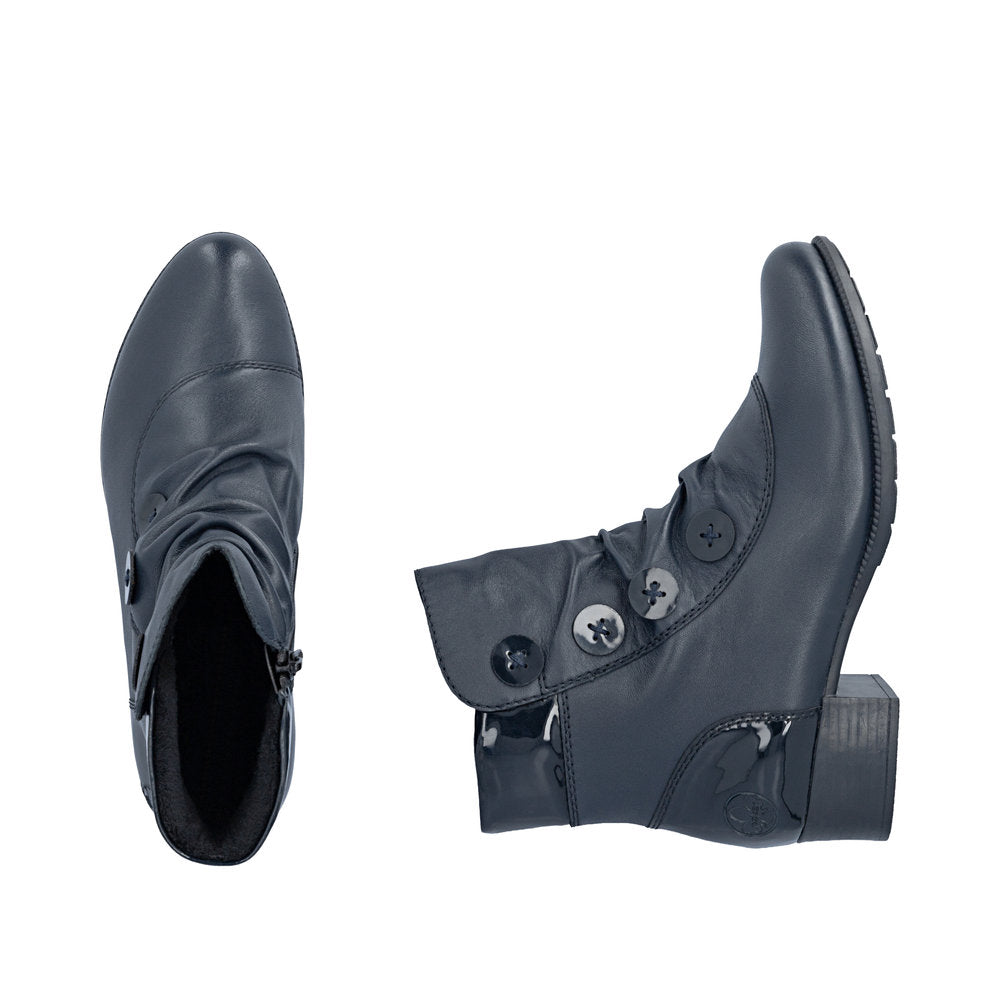 Rieker 78659-14 Blue Mid Height Boots