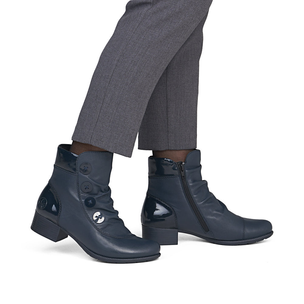 Rieker 78659-14 Blue Mid Height Boots
