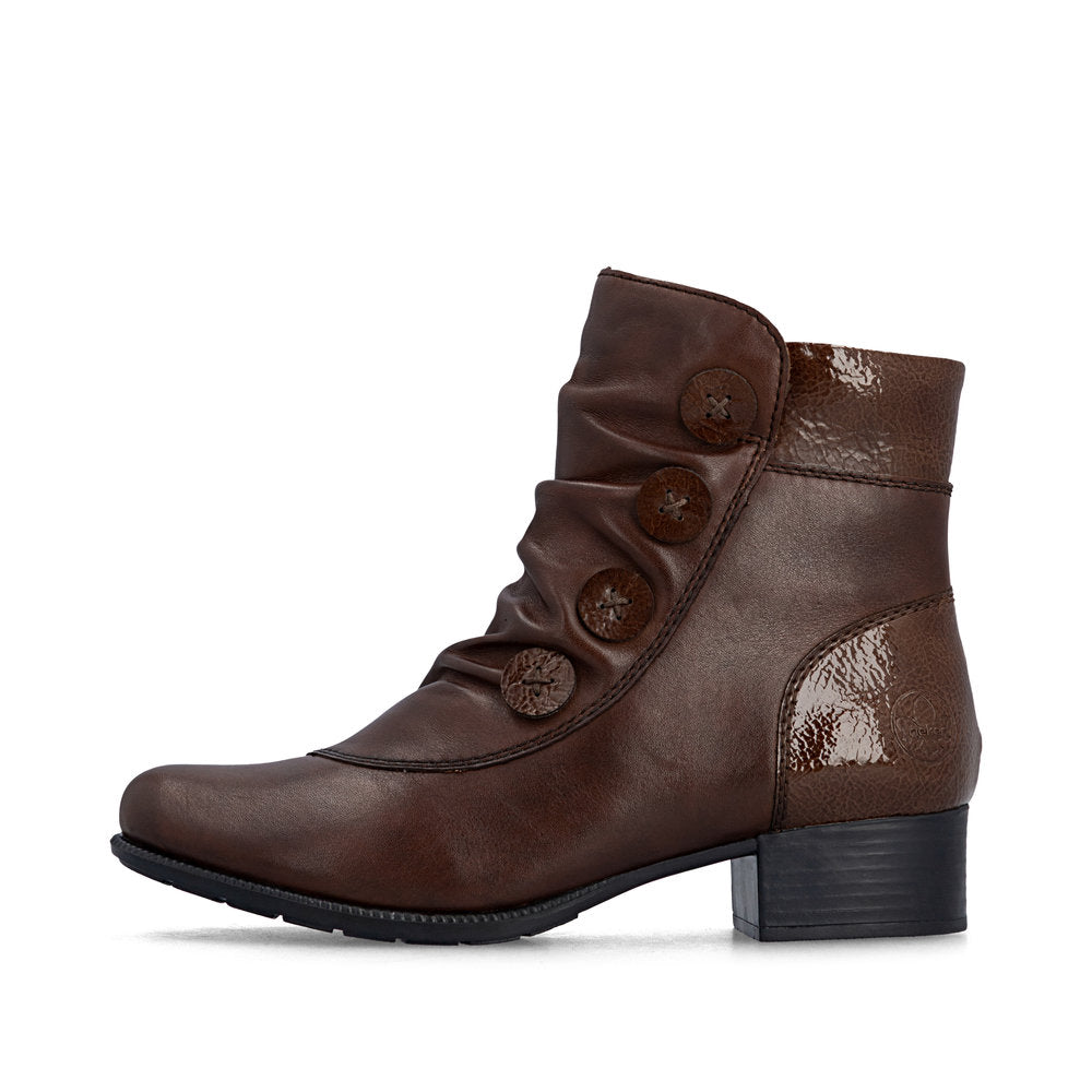 Rieker 78659-23 Brown Mid Height Boots
