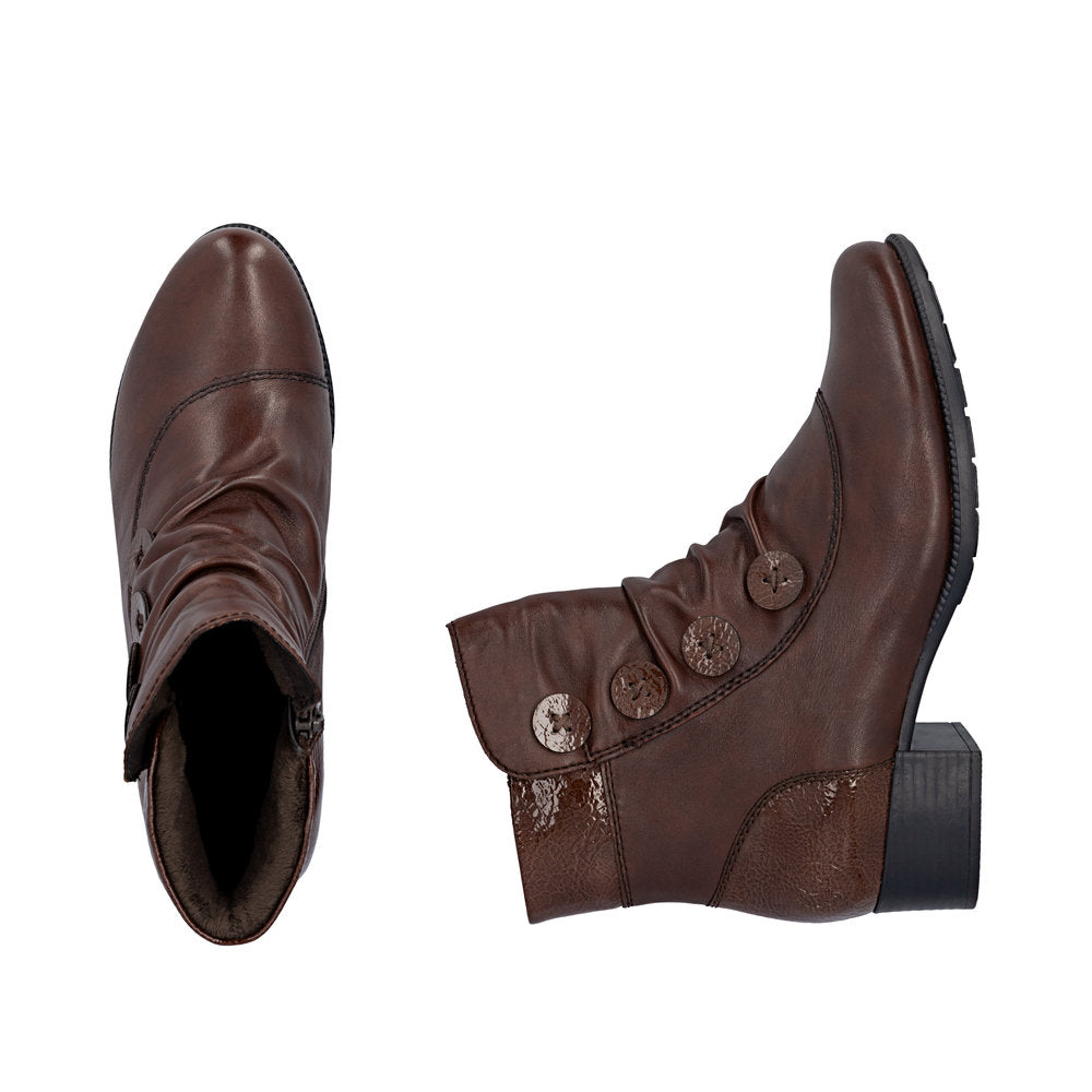 Rieker 78659-23 Brown Mid Height Boots