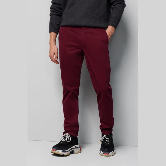 M5 By Meyer 6001 57 Bordeaux Casual Cotton Chinos