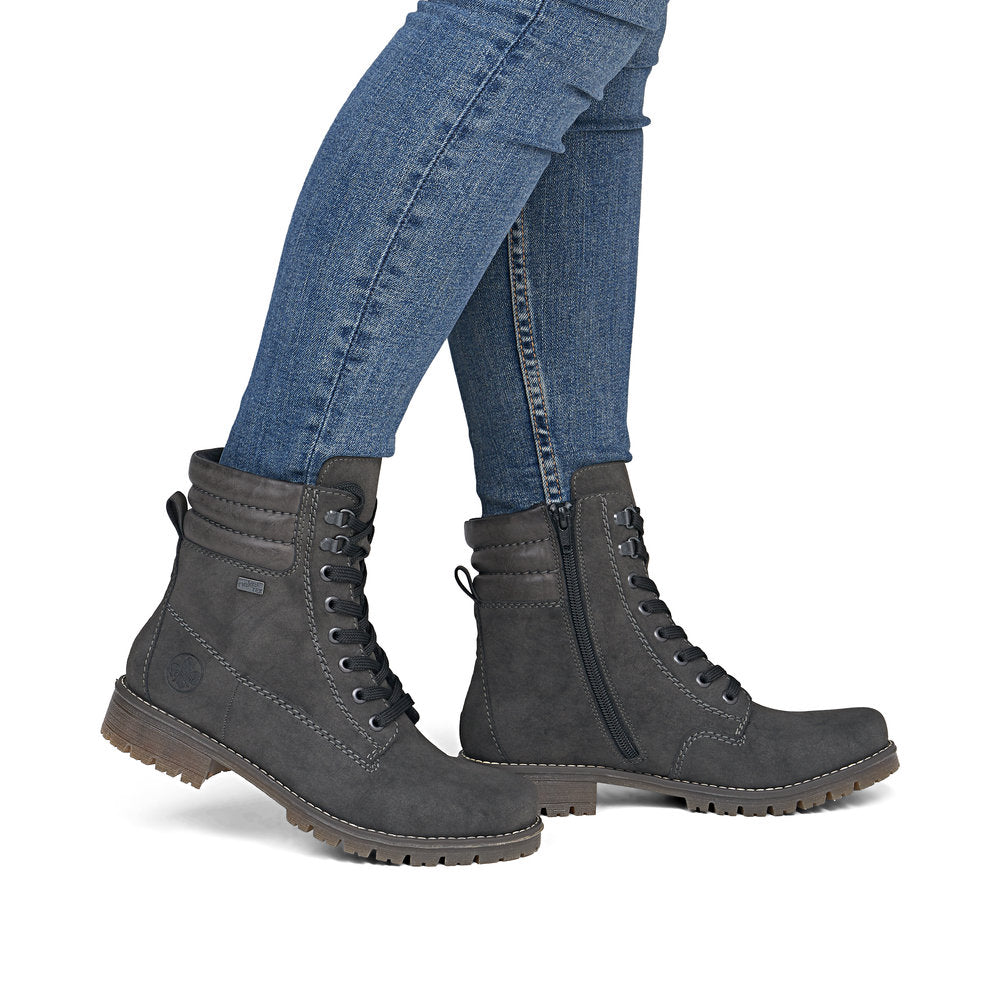 Rieker 79525-45 Grey Mid Height Boots
