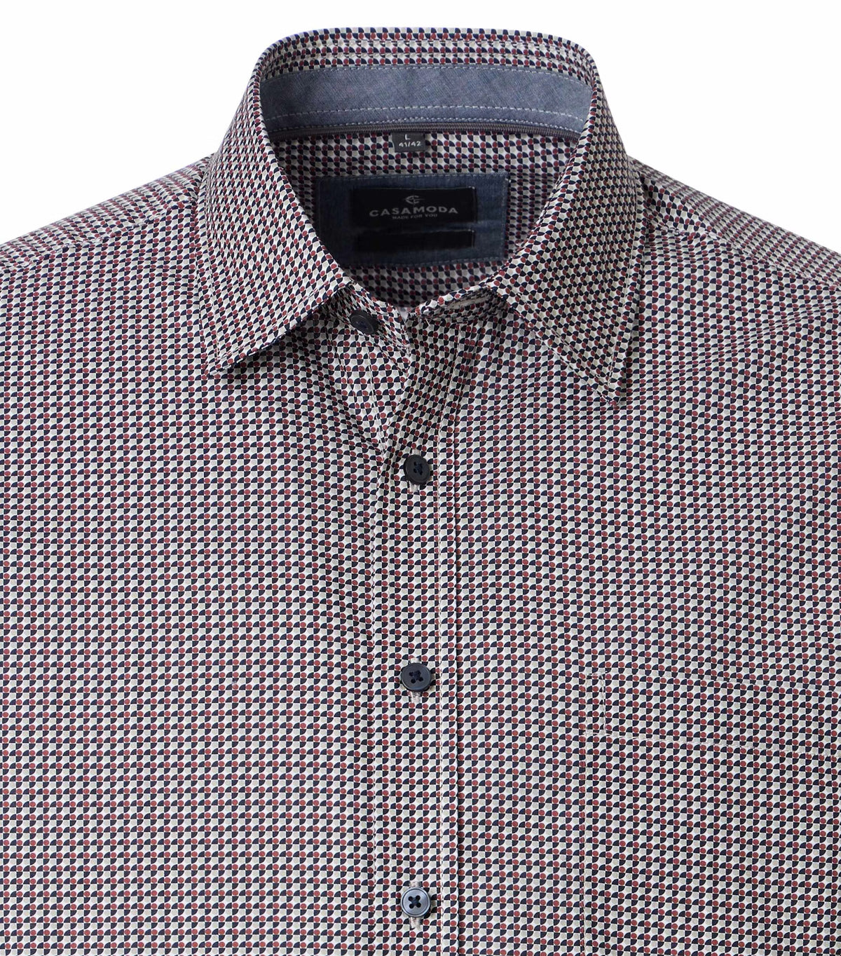 Casa Moda 126132520 400 Garnet Casual Shirt
