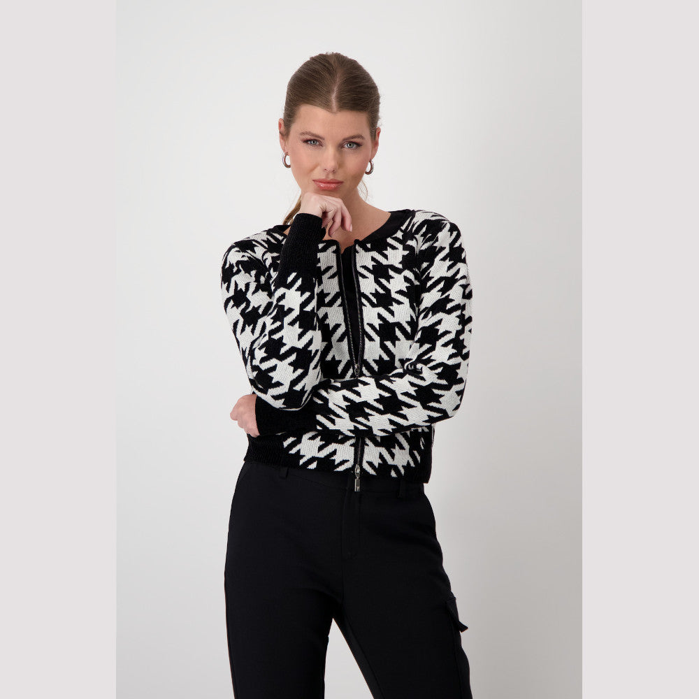 Monari 807784 998 Black Pattern Jacket