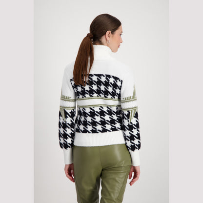 Monari 807798 104 Off-White Pattern Jacket