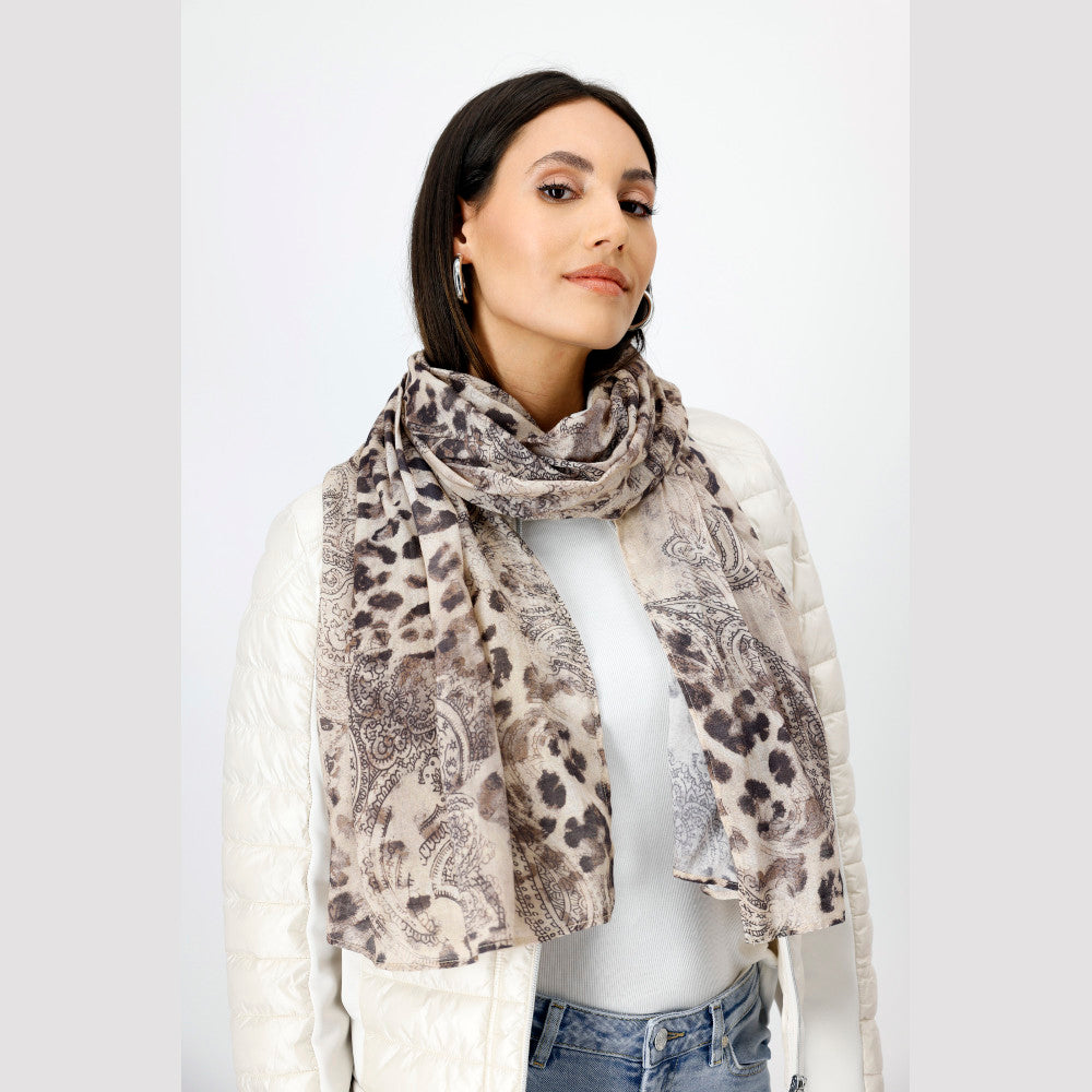 Monari 808196 132 Sandshell Pattern Scarf