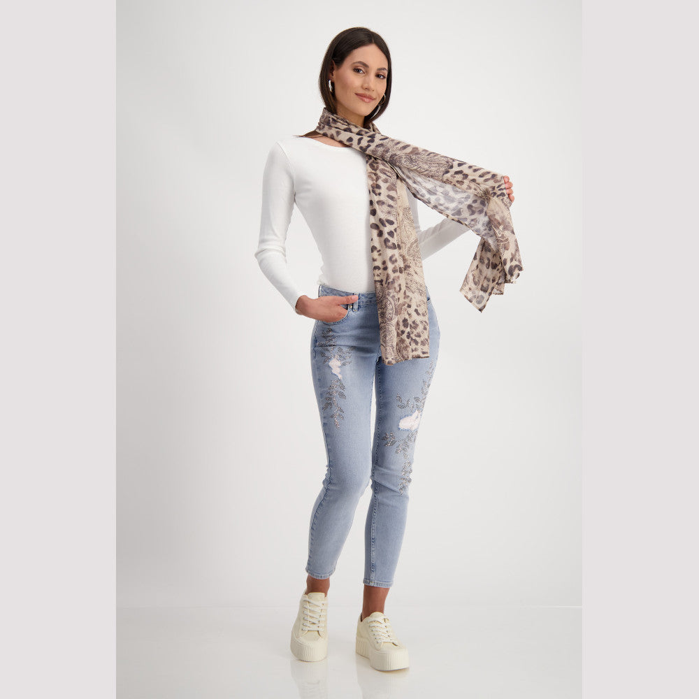 Monari 808196 132 Sandshell Pattern Scarf