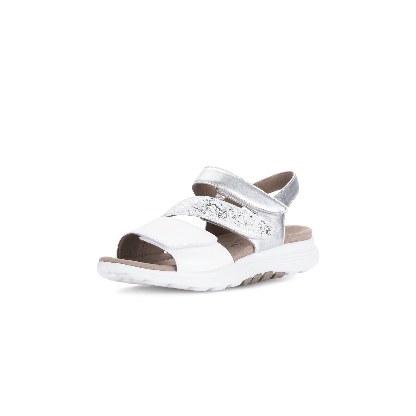 Gabor 86.813.51 White/Silver Sandals