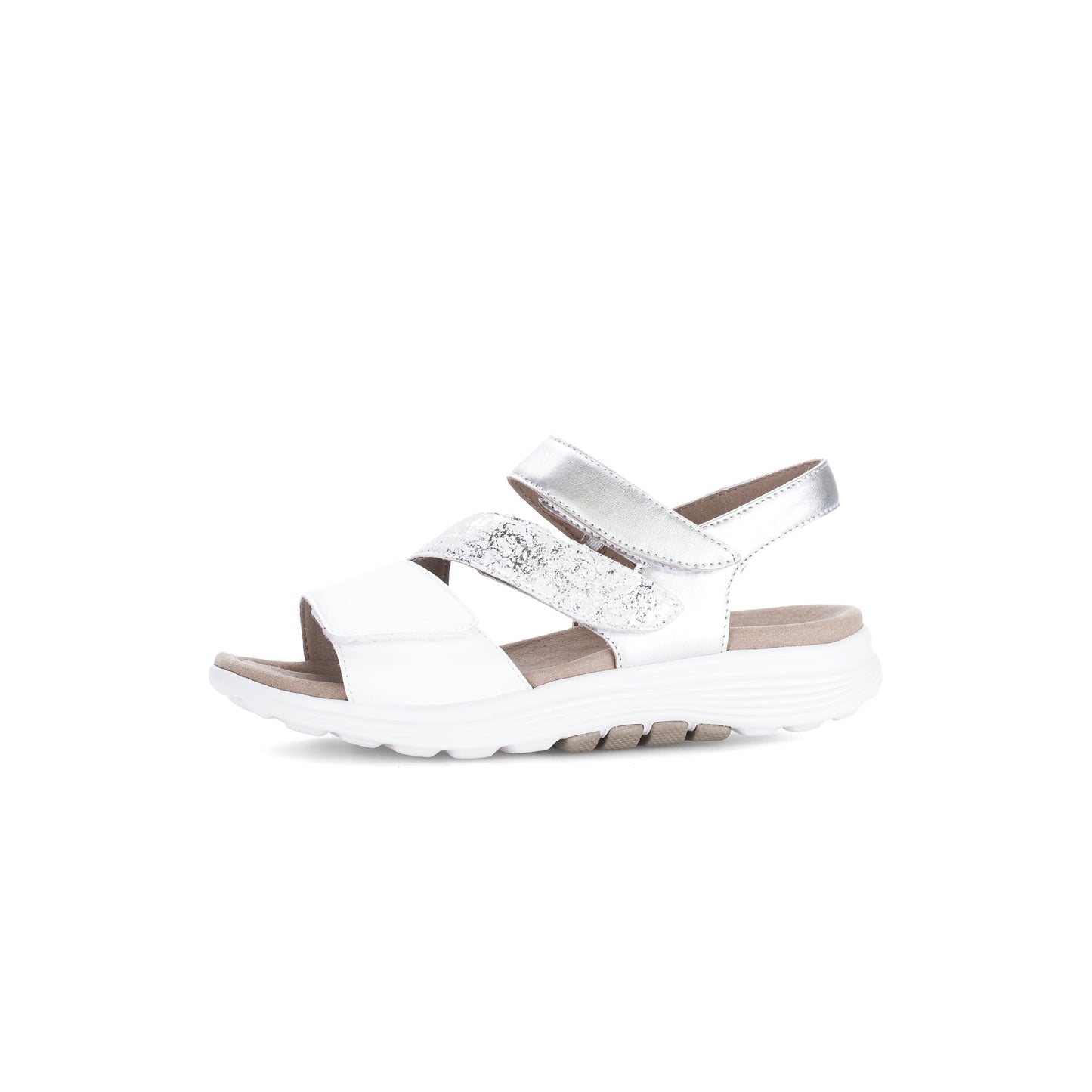 Gabor 86.813.51 White/Silver Sandals