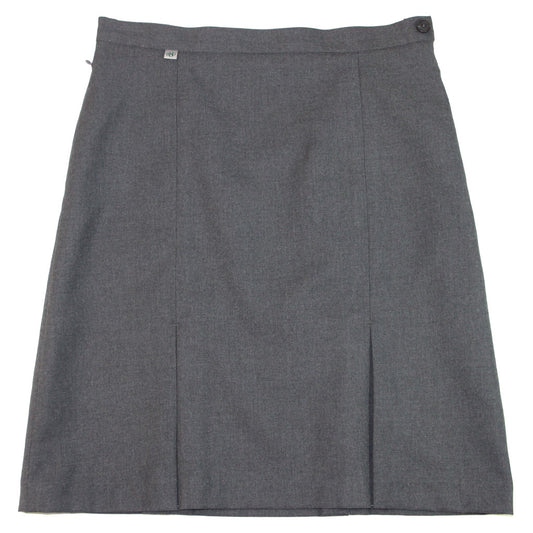 1880 Club 95911 04 Grey Kickpleat Skirt