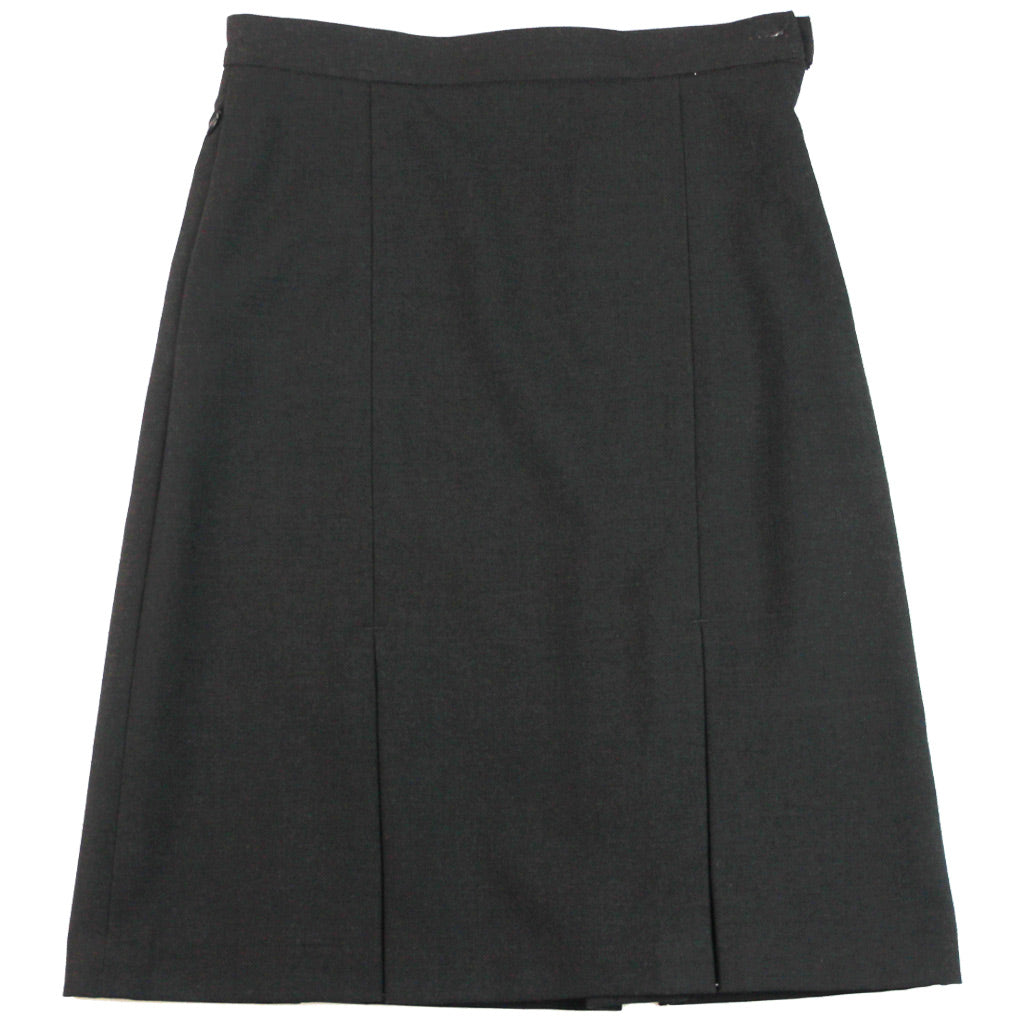 1880 Club 95911 09 Charcoal Kickpleat Skirt