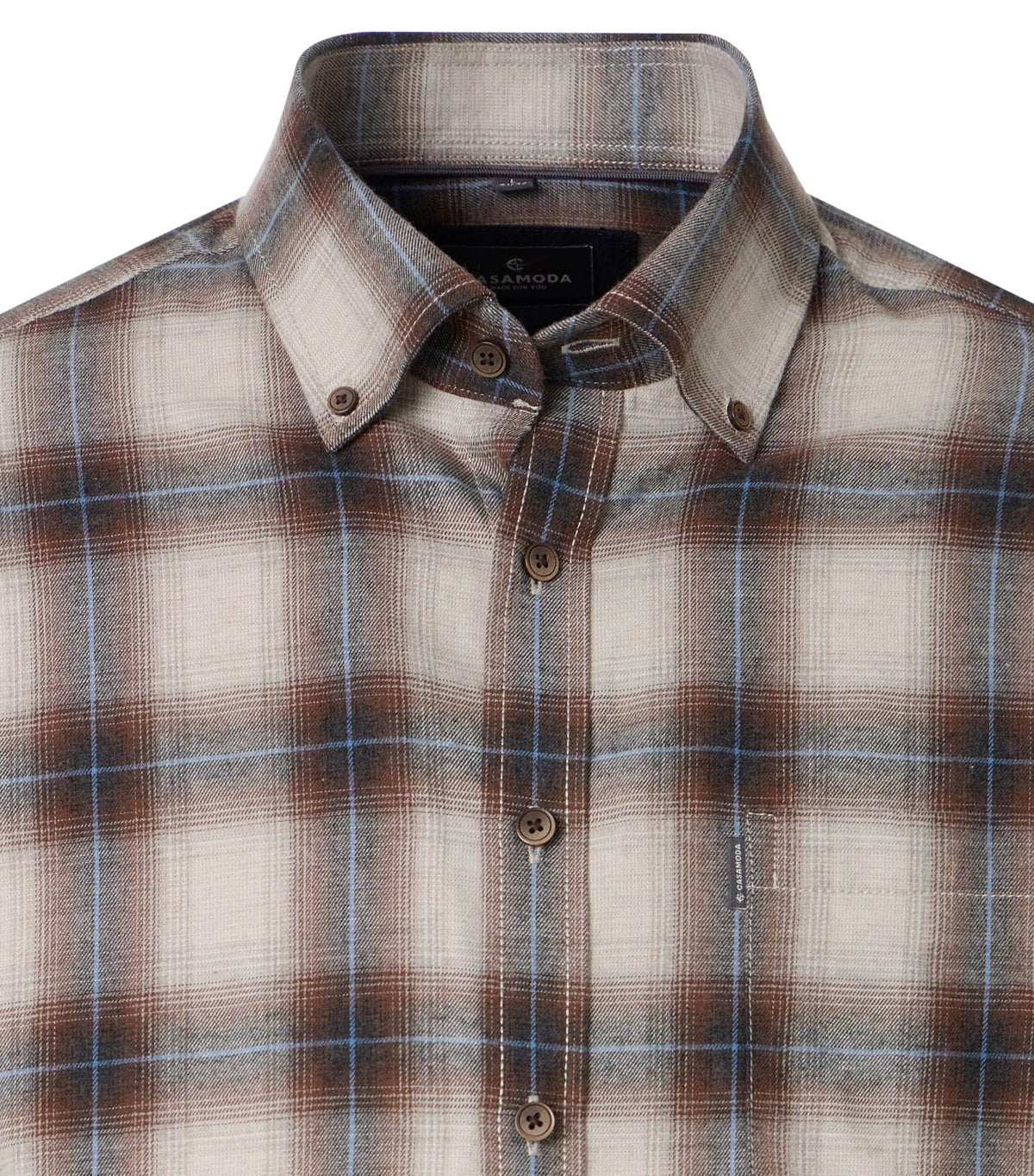 Casa Moda 126132570 Brown Long Sleeve Shirt