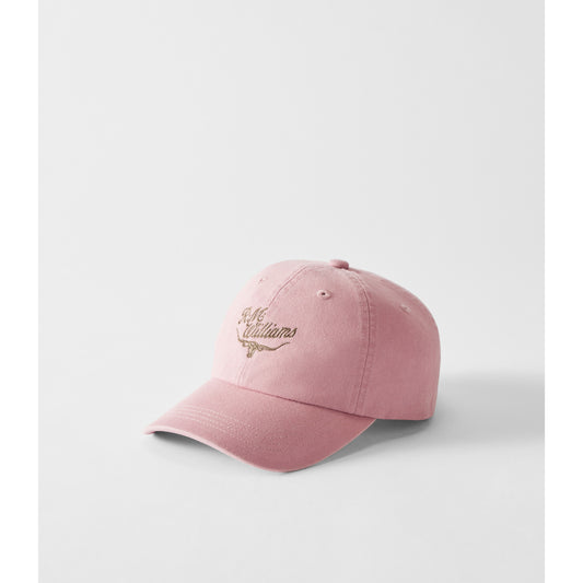 RM Williams Script Longhorn Mauve Cap