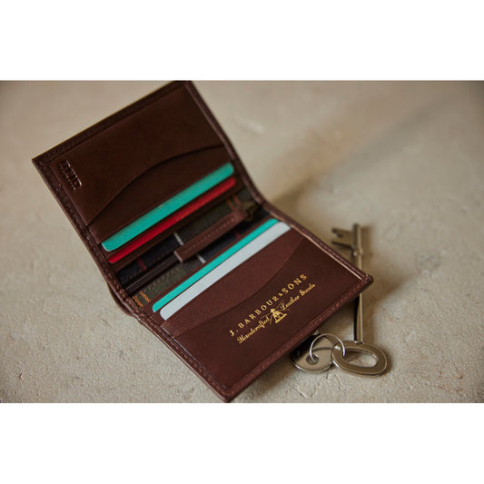 Barbour Colwell Brown/Classic Leather Billfold Wallet
