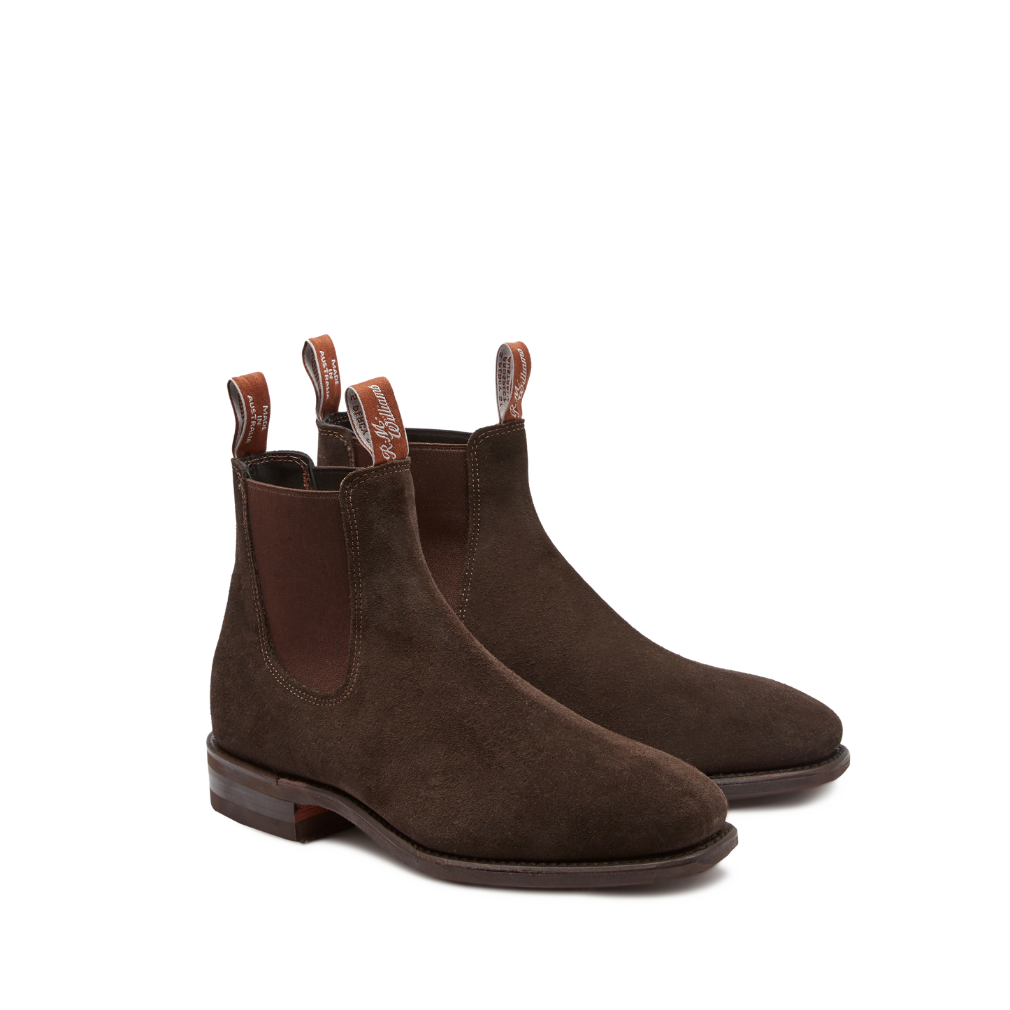 RM Williams Comfort Craftsman Chocolate Suede Boots