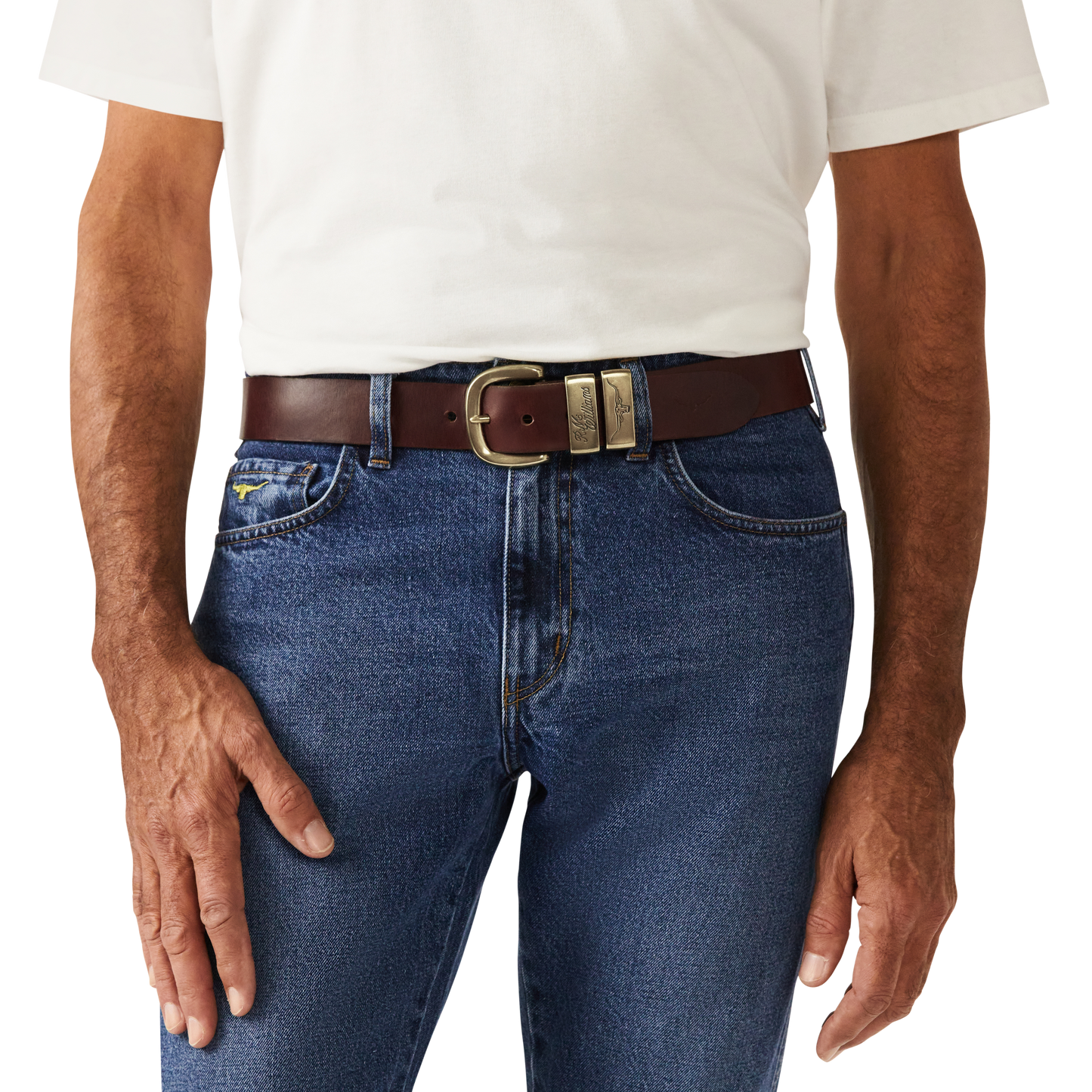 RM Williams Drover Mid Brown Belt