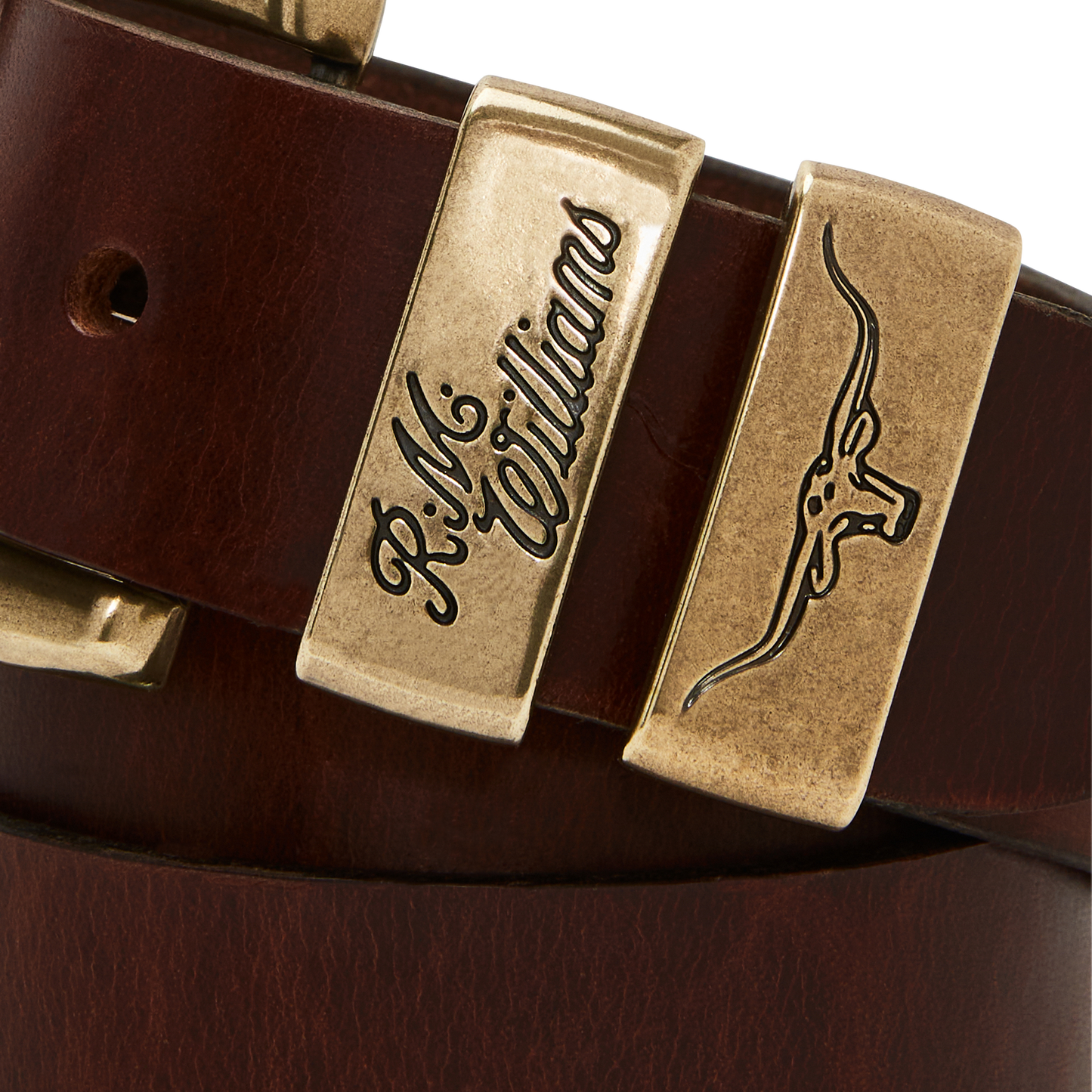 RM Williams Drover Mid Brown Belt