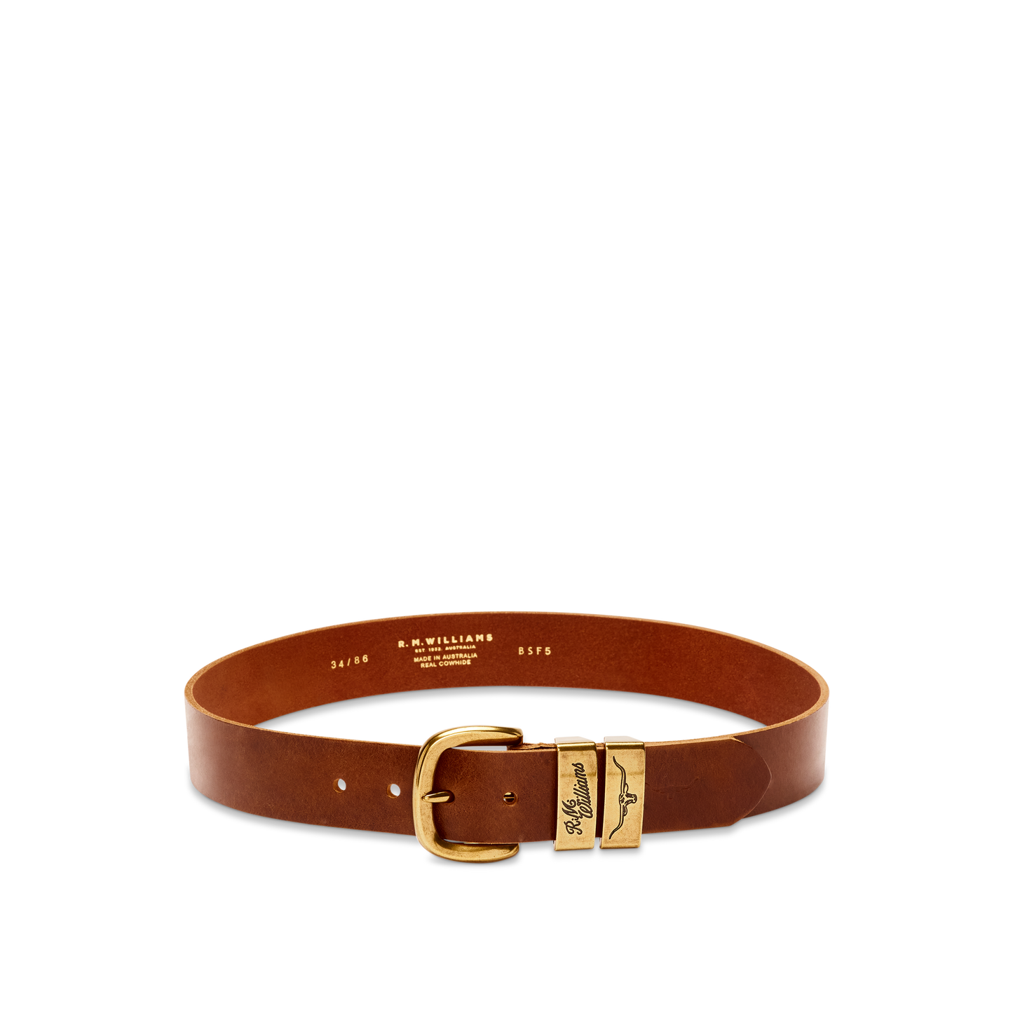 RM Williams Drover Caramel Belt