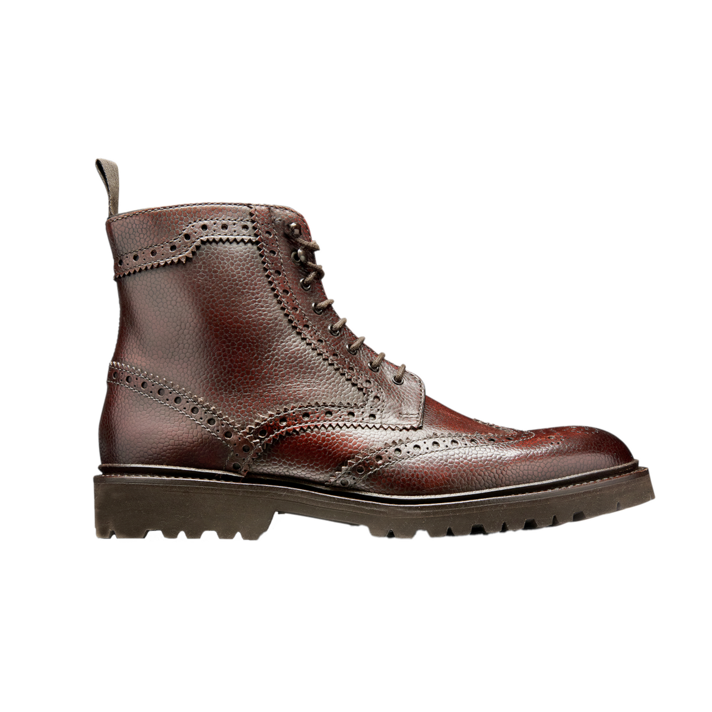 Barker Bodmin Burgundy Grain Boots