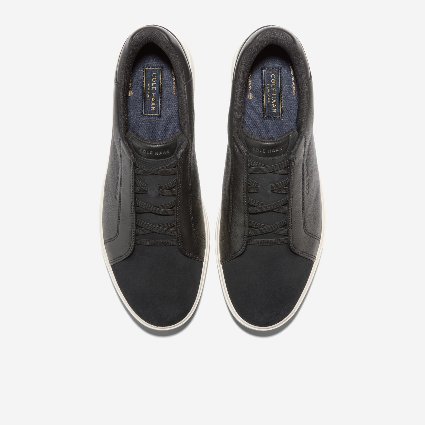 Cole Haan GrandPro Luxe Black Suede / Ivory Slip-On Sneakers