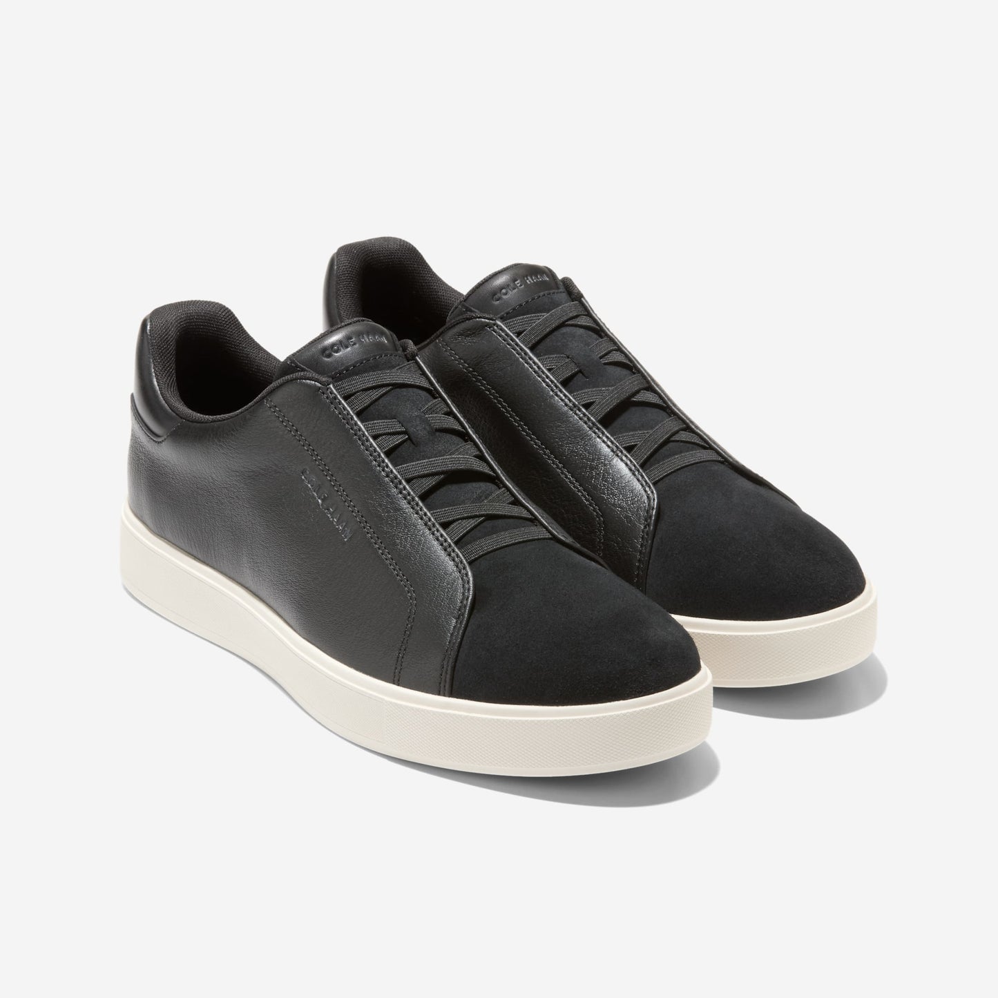 Cole Haan GrandPro Luxe Black Suede / Ivory Slip-On Sneakers