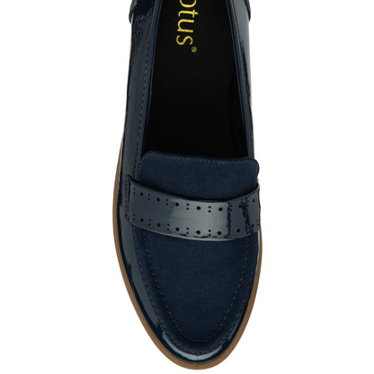 Lotus ULS423 Cambridge Navy Casual Shoes