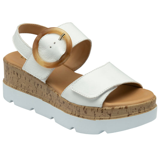 Lotus Cammie White Sandals