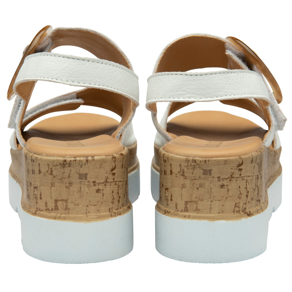 Lotus Cammie White Sandals