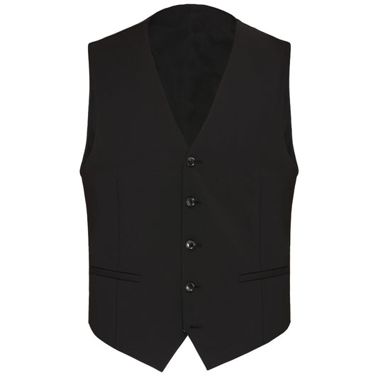 Carl Gross 30-031S0 90 Black Suit Waistcoat