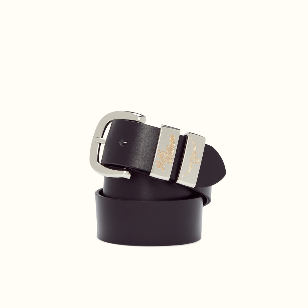 RM Williams Drover Black 1 1/2" Jerrawa Belt