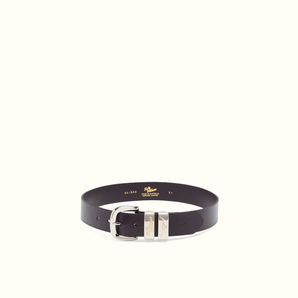 RM Williams Drover Black 1 1/2" Jerrawa Belt