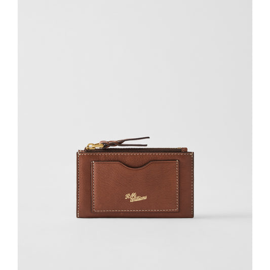 RM Williams Ranger Zip Plait Mid Brown Cardholder