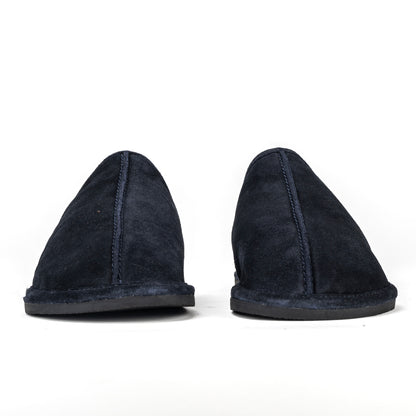 Sloane Charlton Navy Suede Slippers