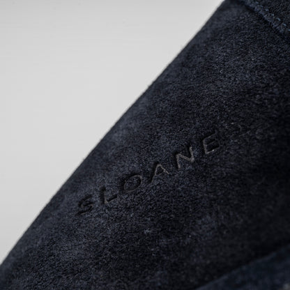 Sloane Charlton Navy Suede Slippers