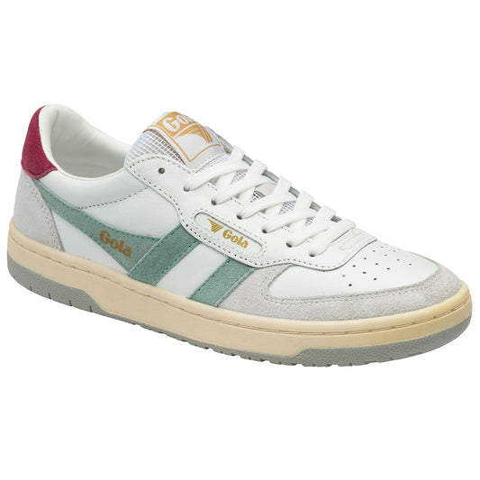 Gola CLB336ZN Hawk White/Green Mist/Cerise/Light Grey Trainers