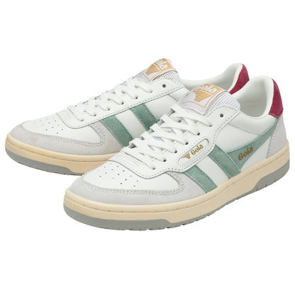 Gola CLB336ZN Hawk White/Green Mist/Cerise/Light Grey Trainers