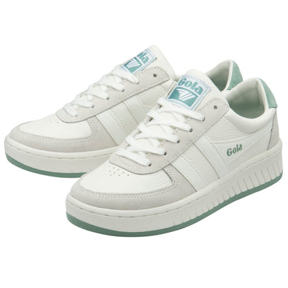 Gola Grandslam 88 White/White/Green Mist Trainers