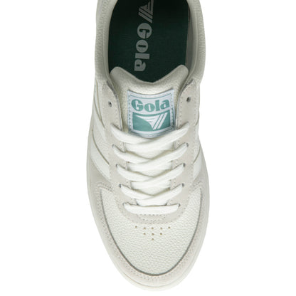 Gola Grandslam 88 White/White/Green Mist Trainers