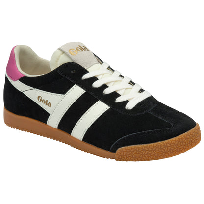 Gola Elan Black/Off White/Fuchsia Trainers