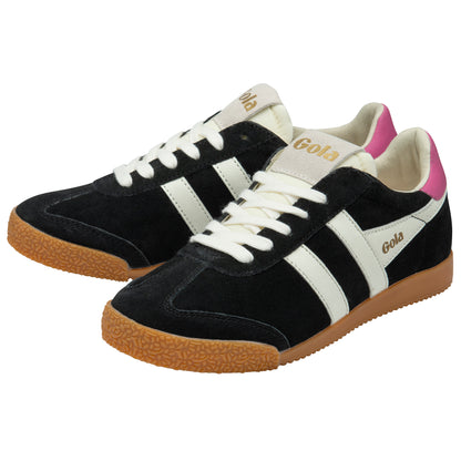 Gola Elan Black/Off White/Fuchsia Trainers