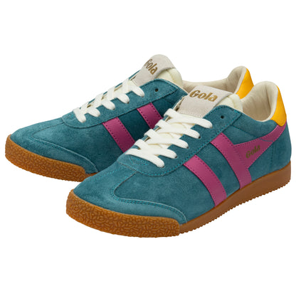 Gola CLB538EK Elan Peacock/Fuchsia/Sun Trainers