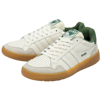 Gola CLB572AN Eagle 86 Off White/Evergreen/Gum Trainers