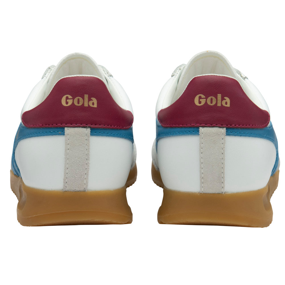 Gola Torpedo Leather White/Santorini/Cerise Trainers