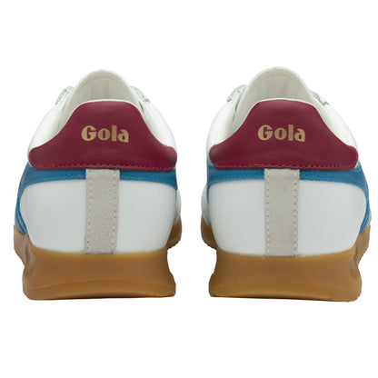 Gola Torpedo Leather White/Santorini/Cerise Trainers