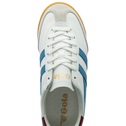 Gola Torpedo Leather White/Santorini/Cerise Trainers