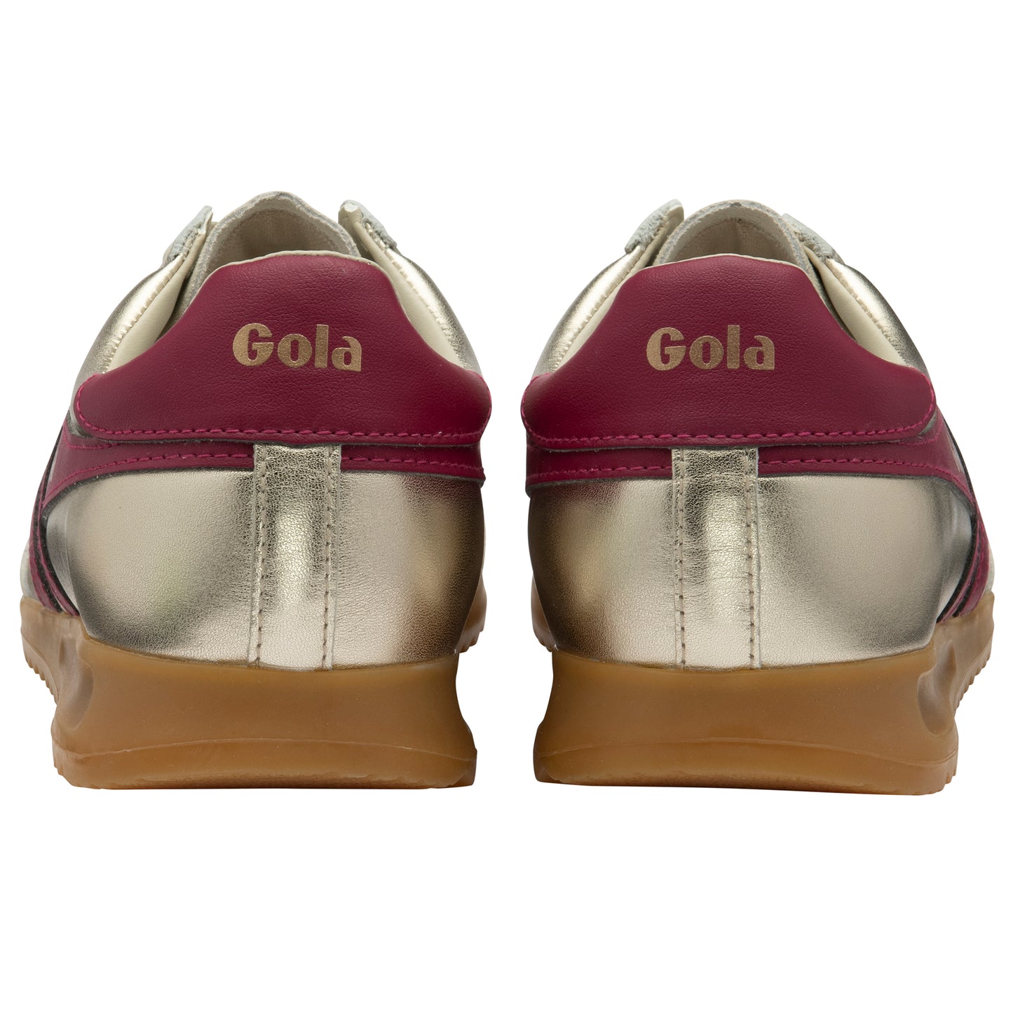 Gola CLB742YK Torpedo Glimmer Gold/Cerise Trainers