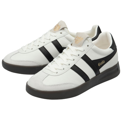 Gola Cyclone Leather White/Black/Dark Gum Trainers