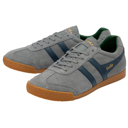 Gola CMA192GI Harrier Suede Ash/Navy/Evergreen Trainers