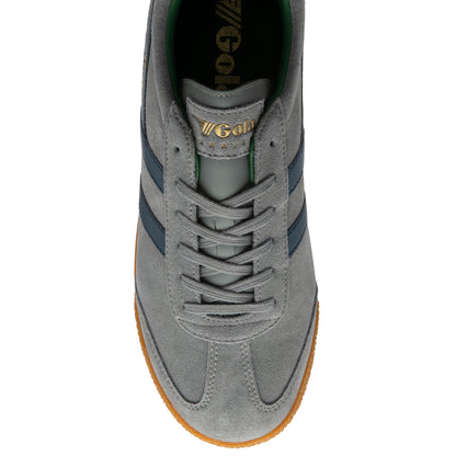 Gola CMA192GI Harrier Suede Ash/Navy/Evergreen Trainers