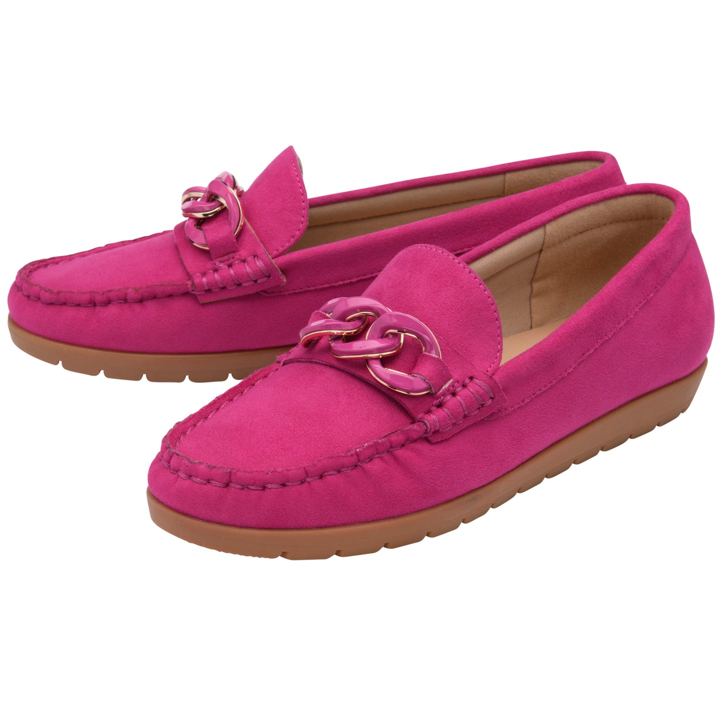 Lotus Coma Pink Loafers